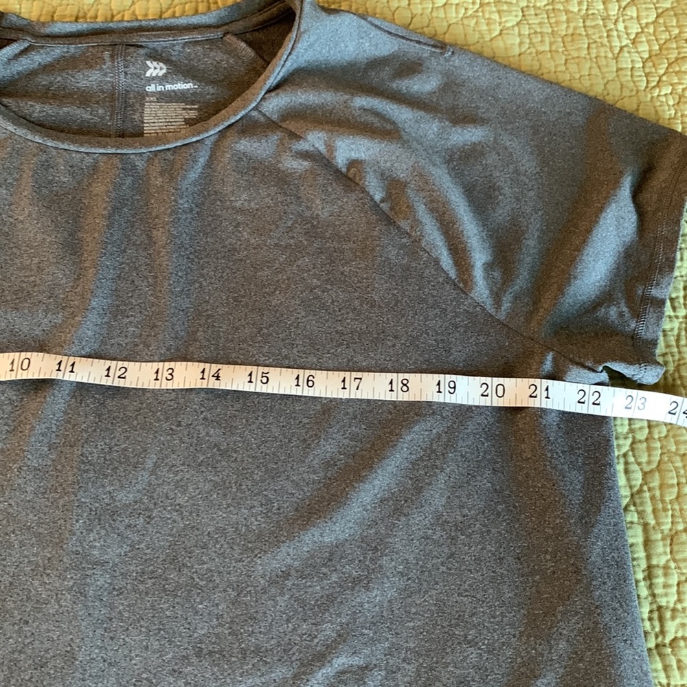 All In Motion Gray Workout Top Size XXL - Picture 5 of 10